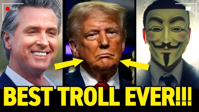 GROK, Anonymous pile on after Newsom trolls Donald Trump
