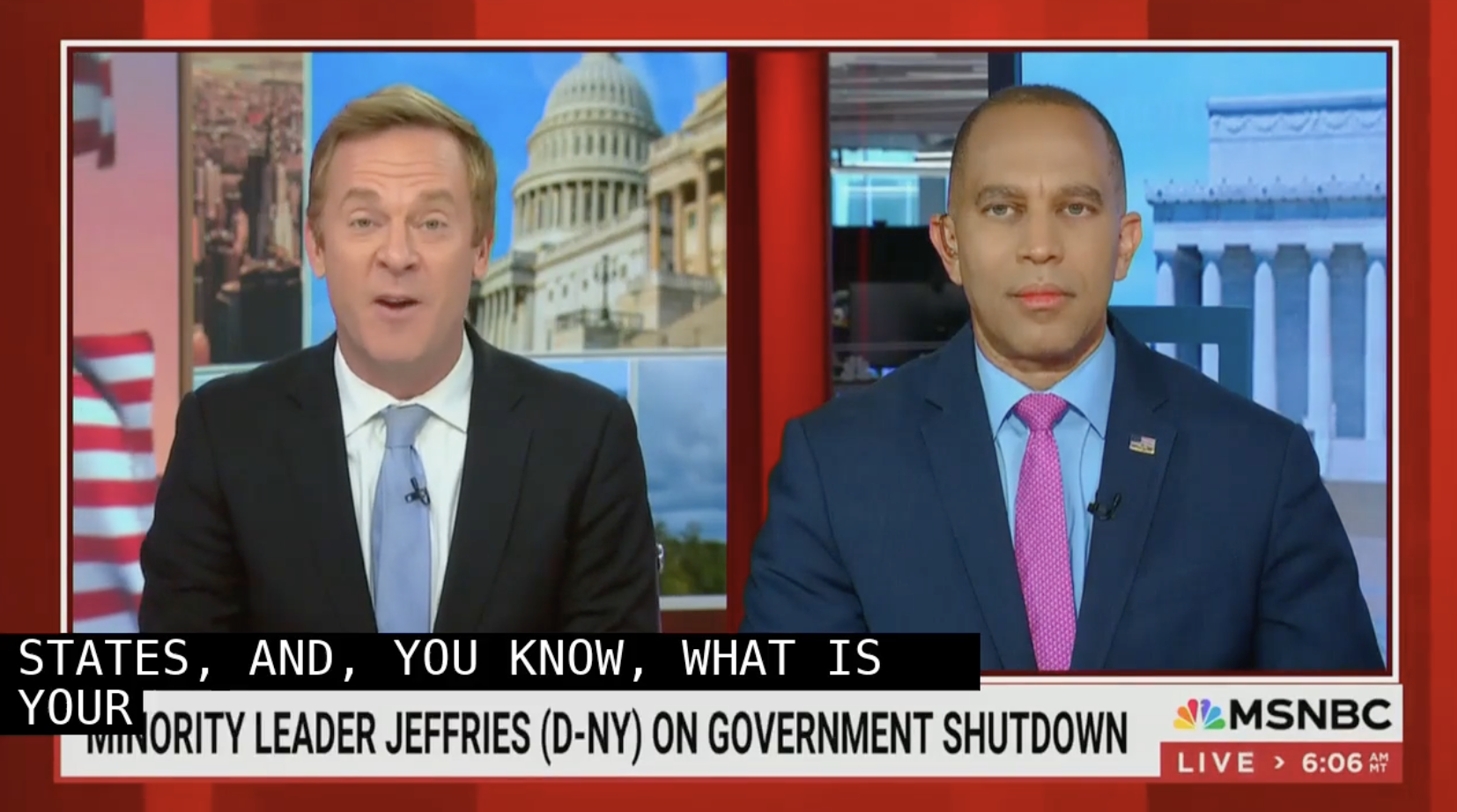 Hakeem Jeffries: President’s ‘Erratic Behavior’ Proves He’s ‘Unserious’ About Ending ‘Trump-Republican’ Shutdown