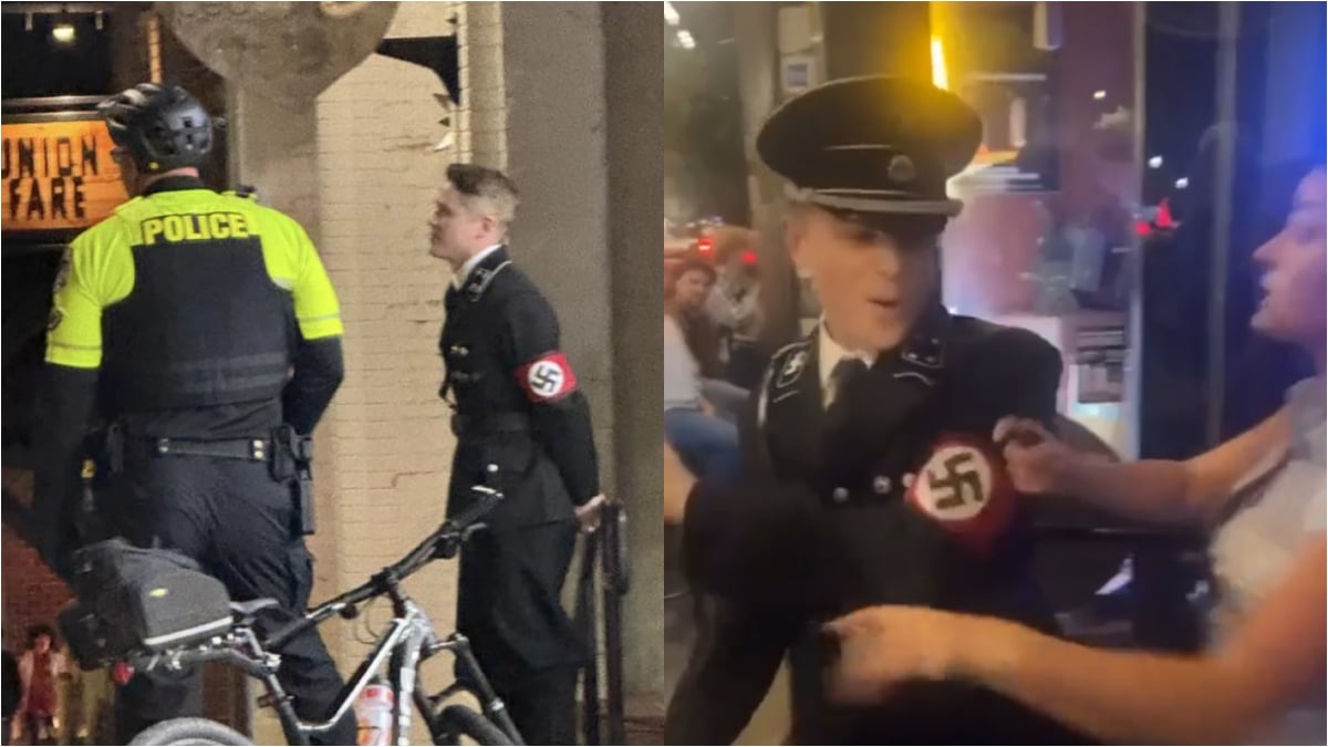 Man in Nazi uniform assaulted Georgia student after he was denied entry to bar, officials say