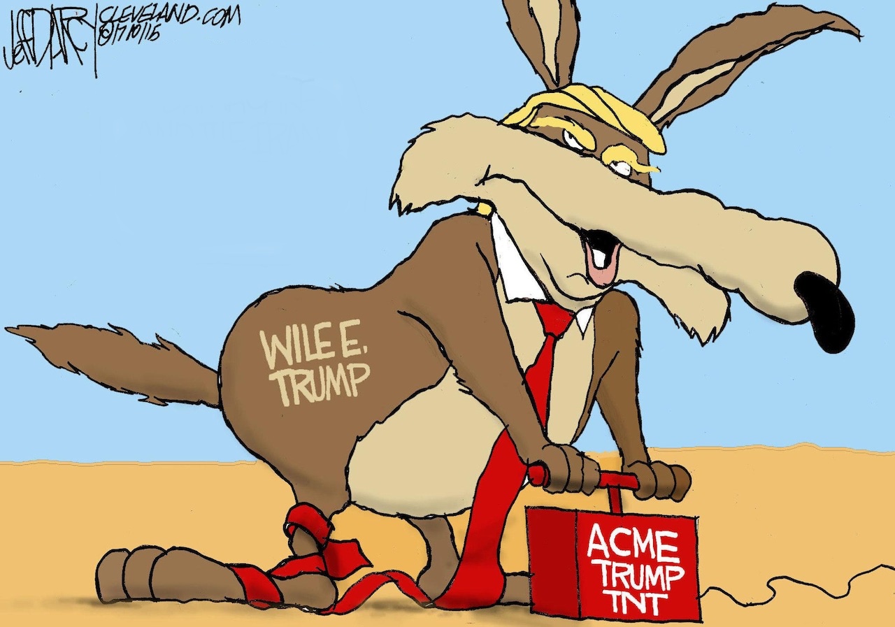 President Wile E. Coyote: Opponents cheer as Trump’s latest threat backfires