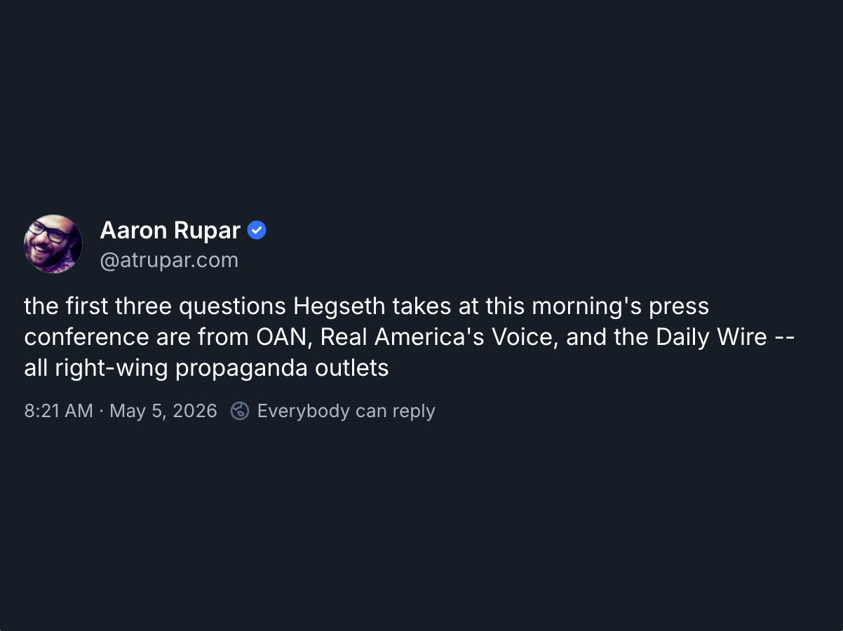 Trump’s War: Hegseth Triggered by Serious Questions