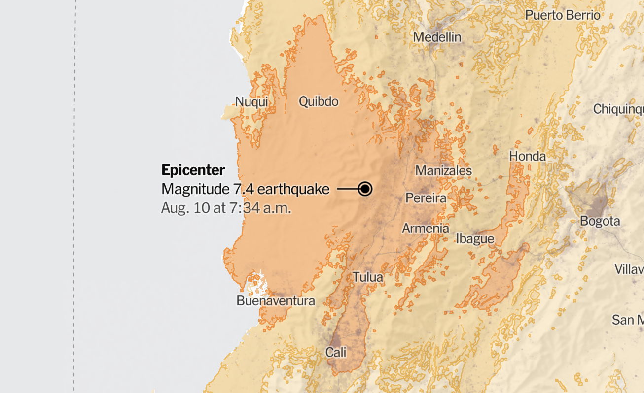 7.4-Magnitude Earthquake Shakes Colombia